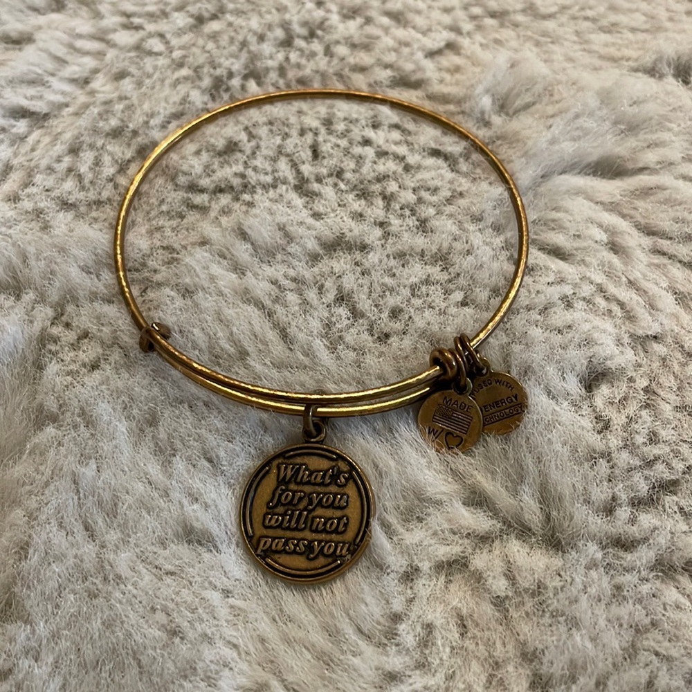 alex & ani gold bracelet
